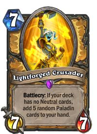 Lightforged Crusader - Hearthstone Wiki