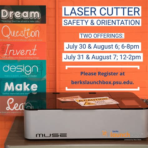 Laser Cutter Safety & Orientation | Berks LaunchBox