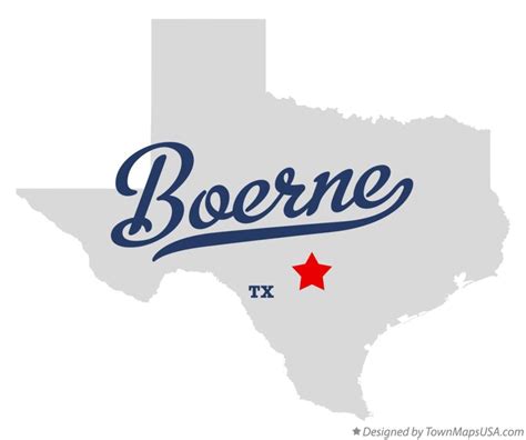 Map of Boerne, TX, Texas