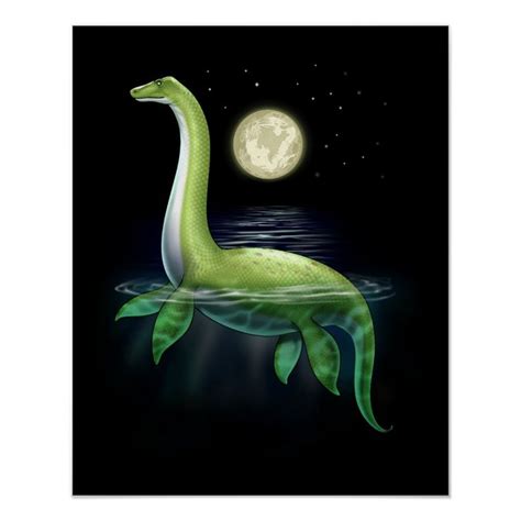 Loch Ness Monster Poster | Zazzle | Loch ness monster, Monster artwork ...