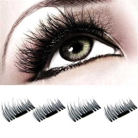 Aliexpress.com : Buy 4pcs 3D Double Magnetic Eyelashes Magnet False Eyelashes Full Strip ...