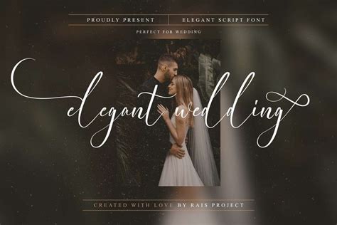 Elegant Wedding Calligraphy Font by Rais Project Studio