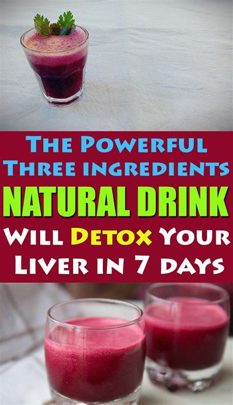 This Powerful Three Ingredient Natural Drink will Detox your Liver in 7 ...