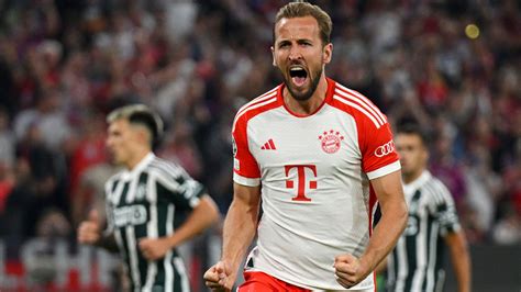 Bayern Munich 4-3 Man Utd: Harry Kane nets first Champions League goal ...