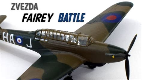 Zvezda Fairey Battle - 1/144 Scale Plastic Model Kit - Build & Review ...