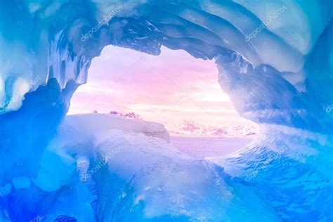 Blue ice cave Stock Photo by ©goinyk 62210489