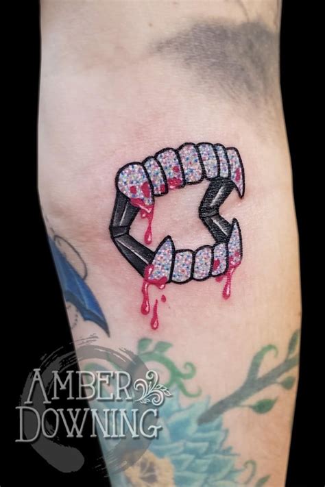 Vampire Fangs Tattoo