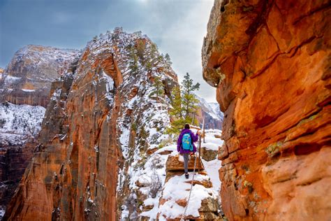 Angel's Landing Hike (Zion National Park) - in the snow - That ...