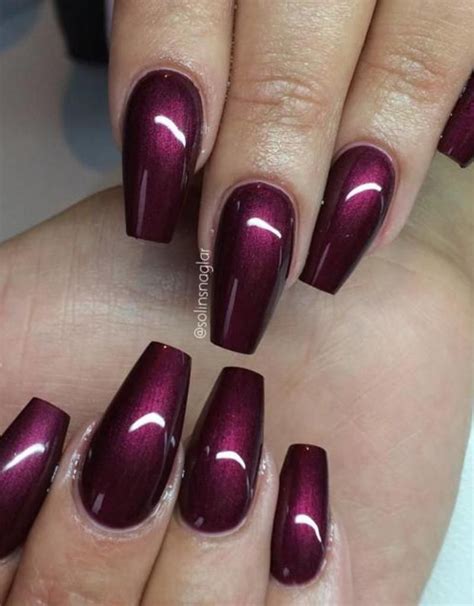 Gel Polish Black Cherry | Purple gel nails, Cherry nails, Purple acrylic nails