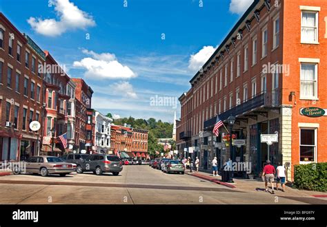 Historic DeSoto House Hotel in downtown Galena, Illinois Stock Photo ...