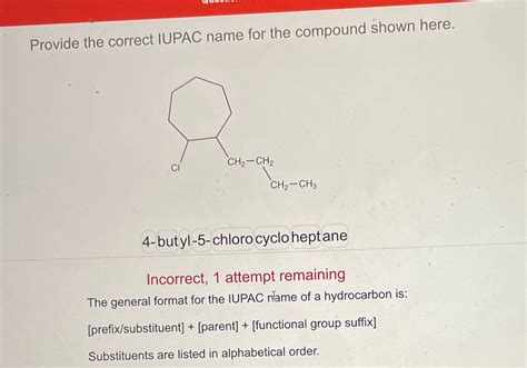 What Is The Correct Iupac Name Of The Following Structure - Printable ...