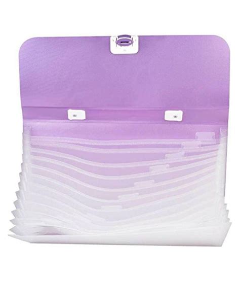 Chrome 9321 Expanding File Handle & Lock - 13 Pockets (Purple): Buy Online at Best Price in ...