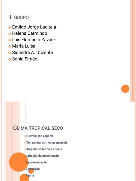 Clima Tropical Seco | PDF