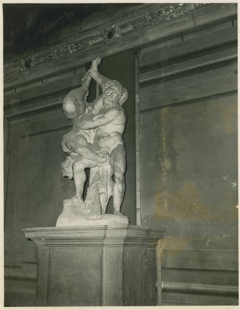 Hercules and Diomedes Statue on display in the Palazzo Vecchio on 30 August 1944. | The Digital ...