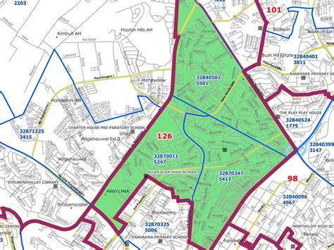 Boundaries that govern Ward 126 | Randburg Sun