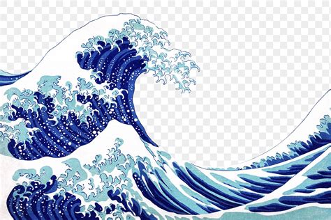 Katsushika Hokusai's Great Wave Kanagawa | Premium PNG Sticker - rawpixel