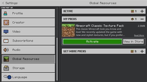 How to get Classic texture pack for Minecraft