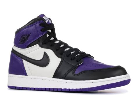 Air Jordan - Kids Air Jordan 1 Retro High OG GS Court Purple Sail Black 575441-501 - Walmart.com ...