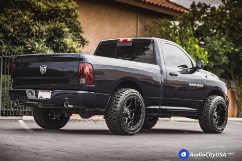 2013 Dodge Ram 1500 Single Cab | 20" Fuel Wheels D538 Maverick Black Milled Rims | 305-55-20 ...