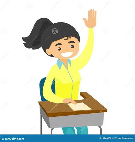 Student Asking Teacher Cartoon Vector | CartoonDealer.com #47879179