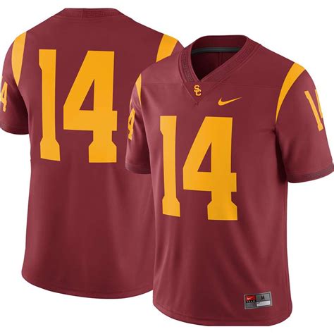 Nike USC Trojans Youth Football Jersey - #14 Crimson