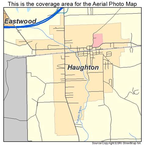 Aerial Photography Map of Haughton, LA Louisiana