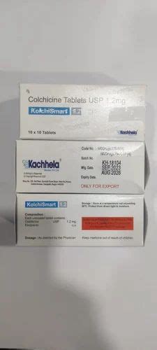 Colchicine 1.2mg Tablets, Strength: 1 mg at Rs 150/stripe in Nagpur ...