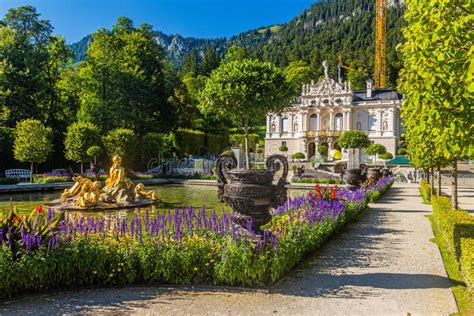 Linderhof Palace, Bavaria State, German Stock Photo - Image of travel ...