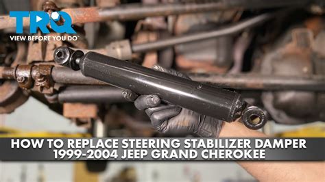 How to Replace Steering Stabilizer Damper 1999-2004 Jeep Grand Cherokee - YouTube