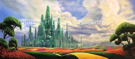 Emerald City Poppy Fields Backdrop | Backdrops by Charles H. Stewart