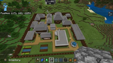 I made a village with a blueprint from u/Forkky : r/Minecraft