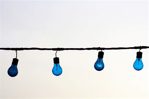Free Images : wire, blue, lighting, lights, light fixture, light bulbs ...