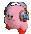 Kirby Headphones Sticker - Kirby Headphones - Discover & Share GIFs