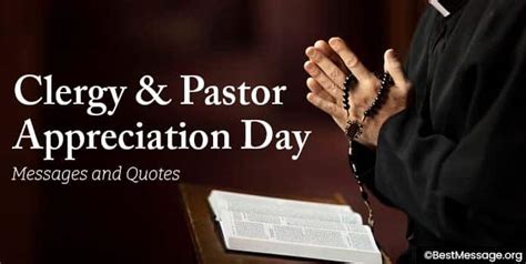 Pastor Appreciation Day Messages and Clergy Quotes