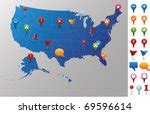 Free Image of North American Map with Pins | Freebie.Photography