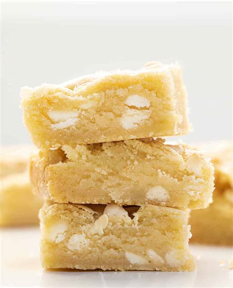 White Chocolate Blondies - i am baker