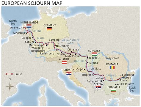 Viking European Sojourn cruise on the Rhine and Danube rivers. River ...