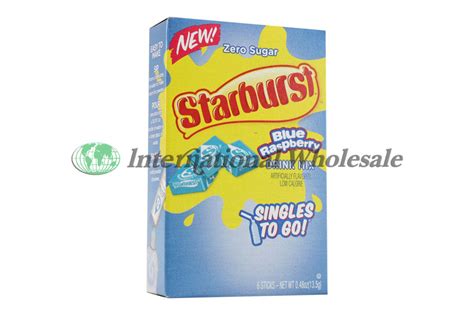 STARBURST SINGLES TO GO BLUE RASPBERRY 12/6 CT Wholesale Bulk Supplier/Distributor of STARBURST ...