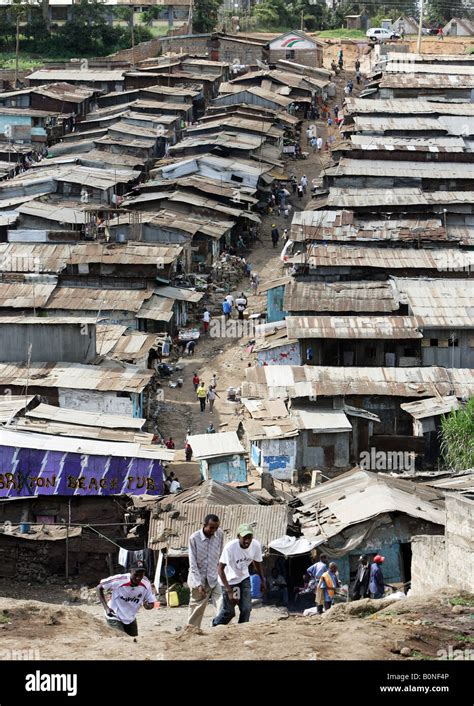 Mathare Valley, one of the most notorious slum in Nairobi, Kenya Stock ...