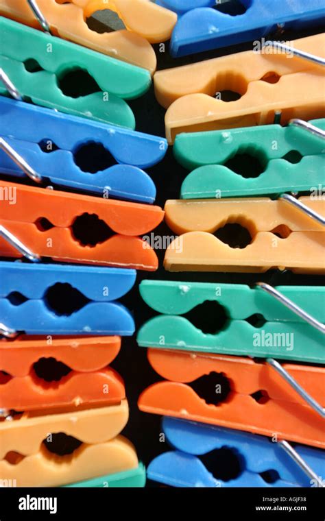 Colored pegs Stock Photo - Alamy