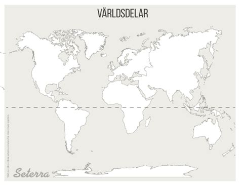 Världsdelar (pdf) - Seterra