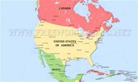 North America Physical Map – Freeworldmaps.net