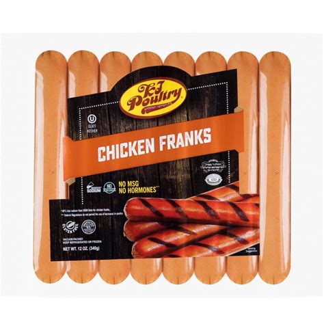 Chicken Franks, 12 oz – KJ Poultry Processing Plant