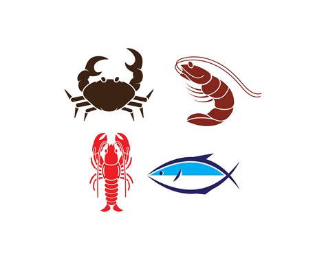 seafood icon set 674166 Vector Art at Vecteezy