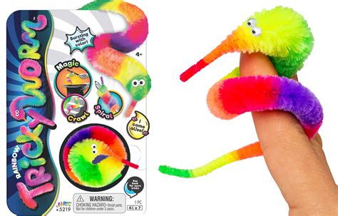 Buy JA-RUFuzzy Worms on Strings on a String Magic Worms Fidget Toy (1 Assorted Individually ...