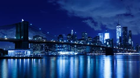 New York night skyline Immagine gratis - Public Domain Pictures