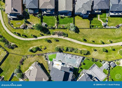 Sky-High Serenity: Willowgrove, Saskatoon, Saskatchewan Unfolded Stock Image - Image of street ...