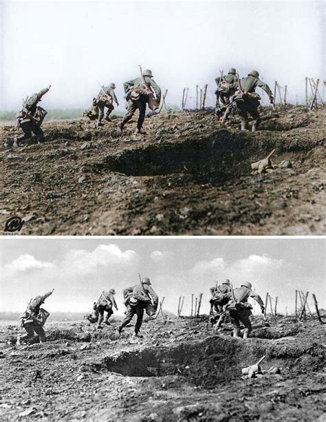 German Stormtrooper Photographed On A French Training Ground Exercise For The March 1918 ...