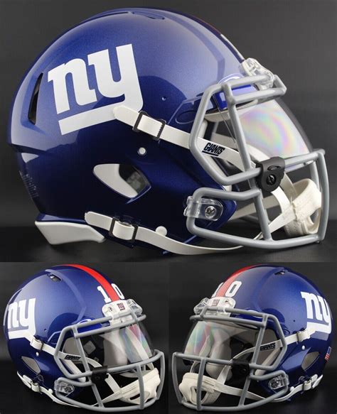 NEW YORK GIANTS NFL Authentic GAMEDAY Football Helmet w/ OAKLEY Eye ...