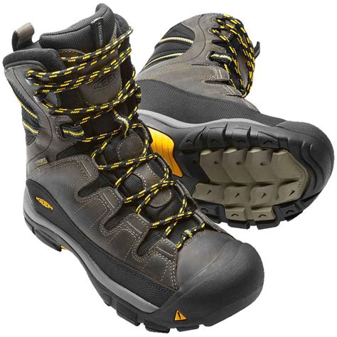 KEEN Men's Summit County Waterproof High Hiking Boots - Dark Shadow - Size 8.5 - Dark Shadow 8.5 ...